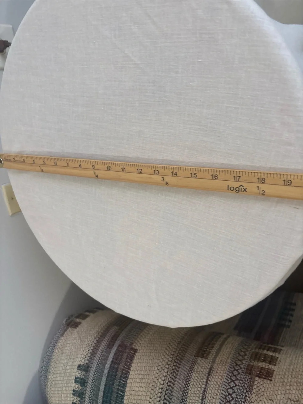 Vintage Cream Round Tablecloth